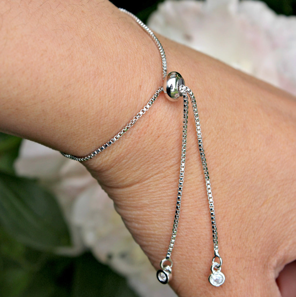 Quatrefoil Silver Slider Bracelet - Dear Reverie